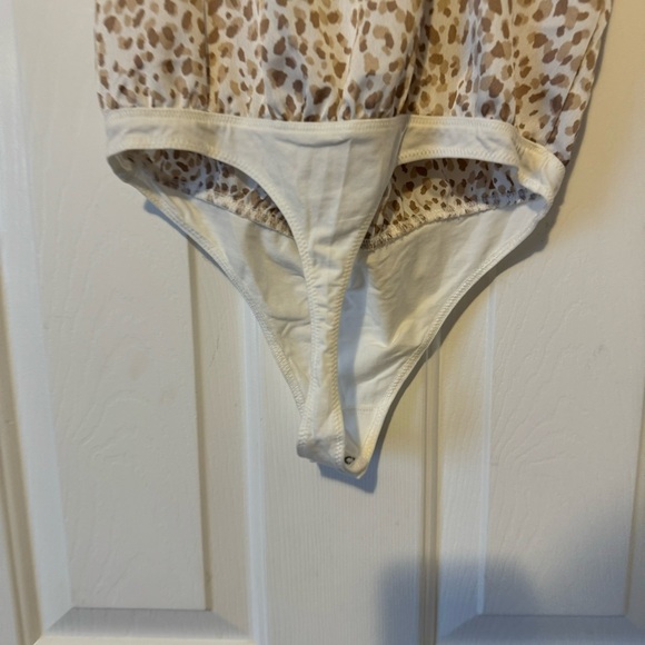 Abercrombie & Fitch Leopard Print Spaghetti Strap Bodysuit | New With Tags 0336 - Picture 8 of 8